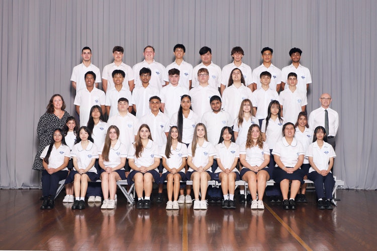a group photo of year 12 students from 2025